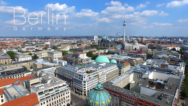 Still from Drone view of Berlin in 4K