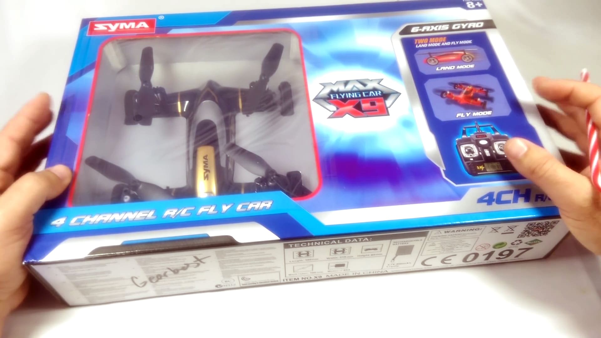 Still from SYMA X9 Flying Car Drone Review - UnBox, Inspection, Setup