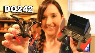Still from DQ242G 5.8Ghz FPV RTF Drone Review Unboxing Flight