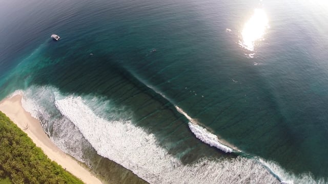 Still from The Best Mentawai Islands Surf Video from my drone, Phyllis. June 2014, by Paul Borrud